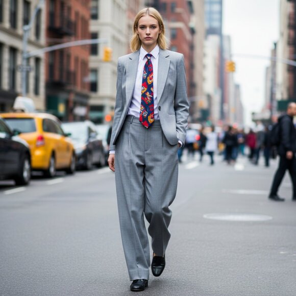 Zara Basic Tailored Grey Blazer | One Button | Fitted Classic Jacket - Picture 6 of 16